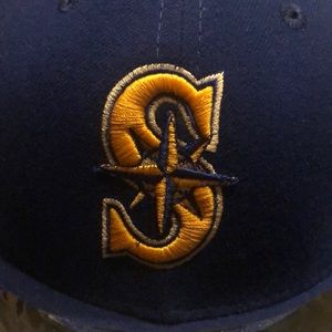 Stickered Seattle Mariners cap. Great shape.